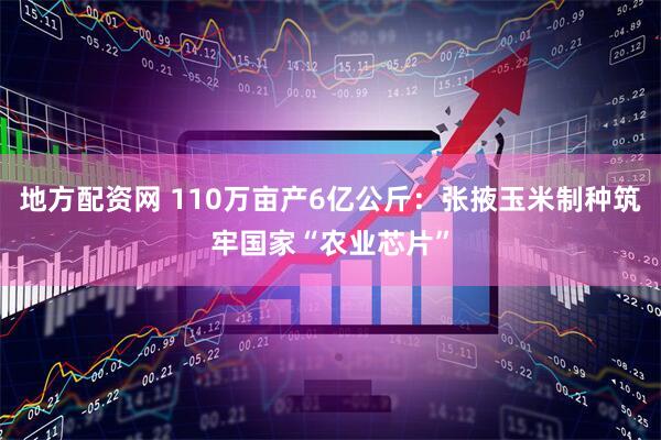 地方配资网 110万亩产6亿公斤：张掖玉米制种筑牢国家“农业芯片”